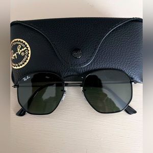 Brand New Black Hexagonal Ray-Bans